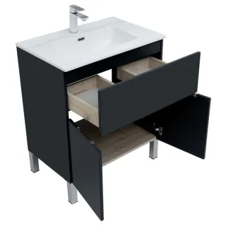 Тумба под раковину Aquanet Алвита New 303900 70 см антрацит